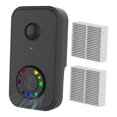 thumbnail image 2 of Purificador de iones negativos, ventilador con filtro HEPA que elimina el polvo, generador de aire portátil silencioso para Negro, 2 of 9