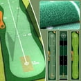 thumbnail image 3 of Green2 50*300cm Indoor Golf Putting Practice Blanket Mat Green Foldable Golf U0 R7N1, 3 of 9
