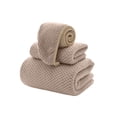 thumbnail image 2 of Msgweeeg Bath Towel Towel Extra Large Bath Towel Shower Cap Set Of 3 Oversized Bath Sheet Super Soft Absorbent Bathroom Towel Set Microfiber Dry Shower Towel for Hotel Bath Gym, 2 of 6