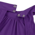 thumbnail image 6 of ZDHoor Girls Mock-Neck Lyrical Dance Dress Cutout Back Leotard Sheer Mesh Skirt Dancing Costumes Purple 12, 6 of 7