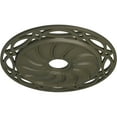 thumbnail image 3 of Ekena Millwork 26 5/8"OD x 4 1/2"ID x 1 3/8"P Loera Ceiling Medallion (Fits Canopies up to 6 1/4"), Hand-Painted Witch Hazel, 3 of 5