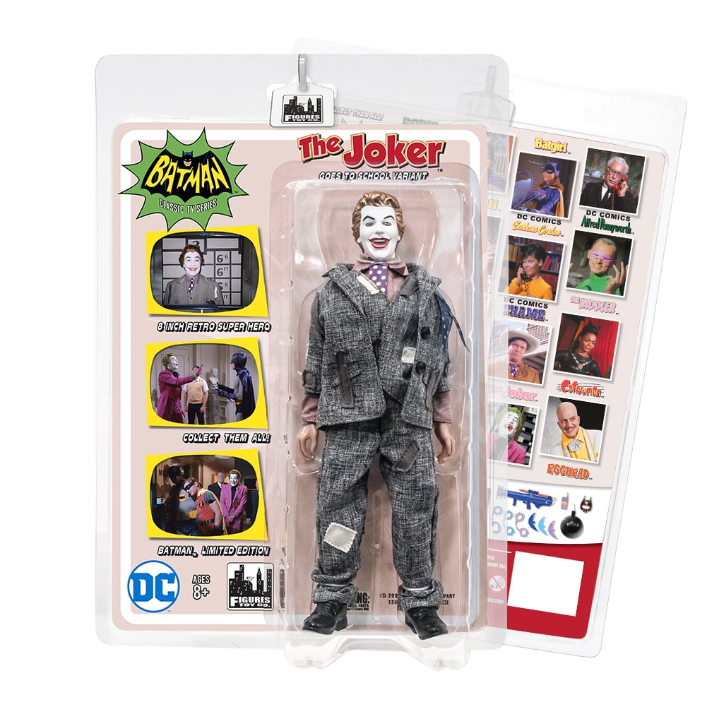 Joker Goes to School Variant Batman Classic TV Series Boxed 8 Inch Figures 