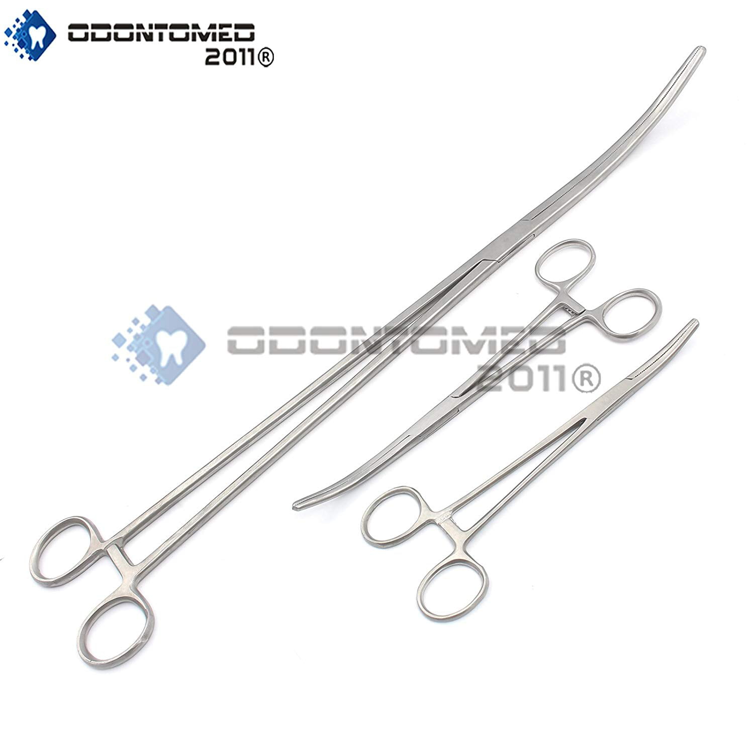 OdontoMed2011 5 SELF LOCKING CURVED FORCEPS STAINLESS STEEL QUALITY INSTRUMENTS