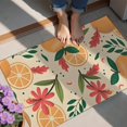 thumbnail image 4 of Oranges Flowers Beige Pattern Door Rugs,Washable Non Slip Door Mats Indoor,Decorative Door Mats,Entry Mat Indoor for Entrance,Bedroom,Kitchen,Bathroom,20"x32", 4 of 6