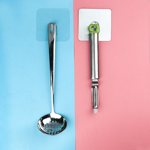 Gancho de bala transparente sin costuras para cocina, gancho adhesivo sin perforaciones, gancho de pegamento sin clavos para baño, gancho creativo para puerta de inodoro
