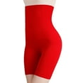 thumbnail image 2 of Defitshape Women's Thigh Slimmer Shapewear Hip Lifter Tummy Control Plus Size Shorts High Waisted Body Shaper Red Medium, 2 of 5