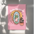 thumbnail image 5 of Girly Frog Self Love Wall Print, Positivity Hello Gorgeous Quote, Pink Retro Posters, Bathroom Y2K Poster Prints, Dorm Room Decor UNFRAMED, 5 of 5