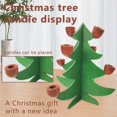 thumbnail image 1 of Portavelas de madera Fiudx forma de árbol de Navidad decoración del hogar, 1 of 6