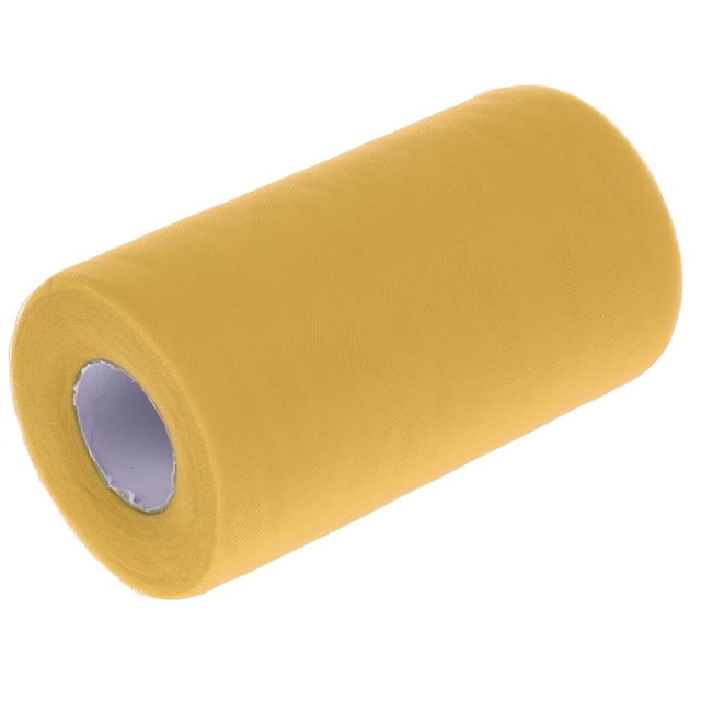 simhoa 6"x50yd Soft Tulle Roll Spool Tutu Wedding Party Gift Wrap Bow Decor DIY Gold