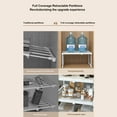 thumbnail image 4 of Étagère de Rangement Extensible pour Armoire, Unité de Rangement à Tension pour Garde-Robe et Tringle, Organisateur d'Étagère Empilable Organisateur de Rangement pour Chaussures pour Garde-Robe, Armoire Cuisine, 4 of 8