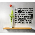 thumbnail image 1 of Baseball Run Strike Grand Slam Foul Bat Pitcher Hitter Sports Score Winner Loser Player Winner Touch Down Win Referee Decorating Ideas Girl Boy Bedroom Wall Decal Sticker - Size: 29 Inch x 29 Inch, 1 of 3