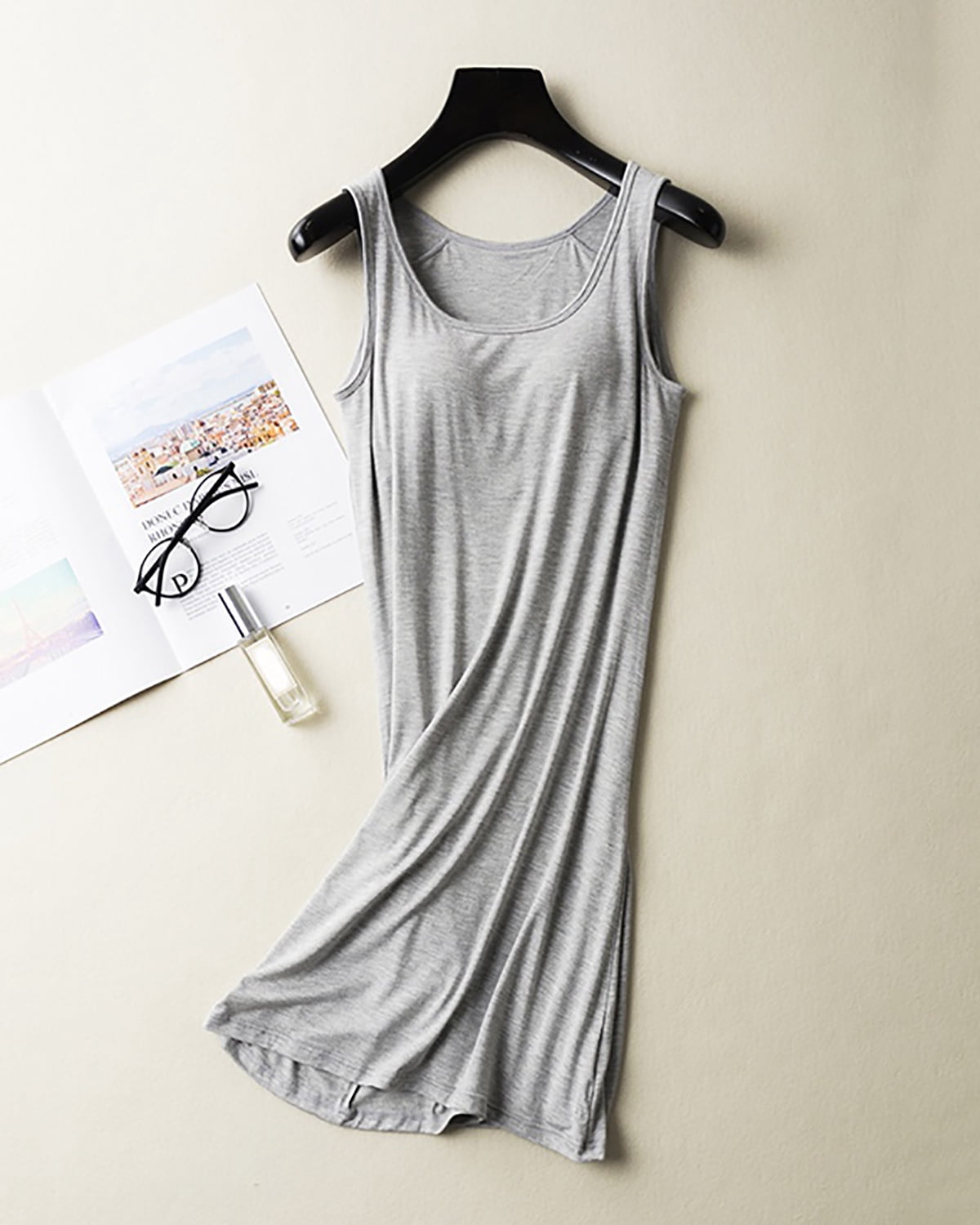 Long Sleeve Night dress with Inbuilt Bra