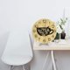 thumbnail image 3 of Reloj de pared con letras de taza que dice "Comienza el día con café" - Reloj de pared silencioso de 10 pulgadas que no hace tictac - Estilo rústico retro campestre decorativo para sala de estar,, 3 of 7