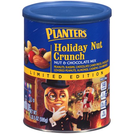 Planters Holiday Nut Crunch Nut & Chocolate Mix 21 oz. Canister