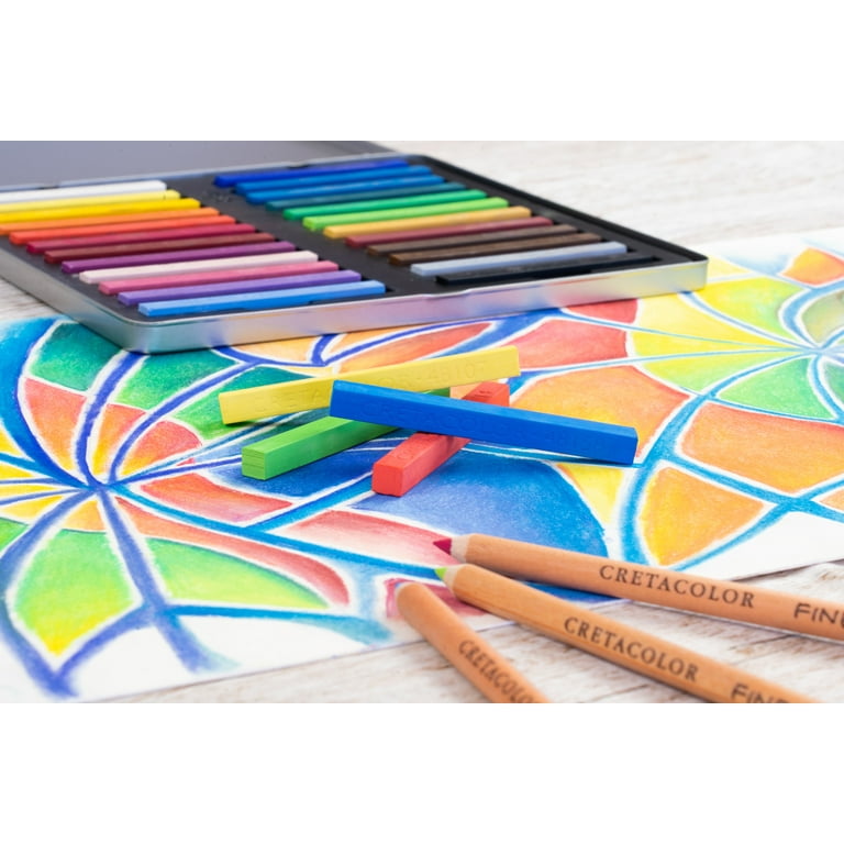 Cretacolor Hard Chalk Pastels Set 48 Brilliant Colors ☆ Koh-I-Noor Austria  Art