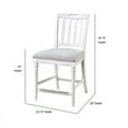 thumbnail image 3 of Panama Jack Sonoma 24" Wood Armless Counter Height Stool in White (Set of 2), 3 of 3