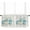 Aqua, variant on Grey Christmas Tier Curtains 24 Inches Long, Seasonal Winter Holiday Xmas Snowflake Rod Pocket Window Curtains Panels for Bedroom/Bathroom/Nursery, Small Short Half Curtains Drapes for Cafe 27.5"x24"