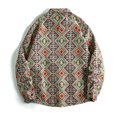 thumbnail image 3 of Seeotter Men's Vintage Ethnic Print Button Down Shirts - Long Sleeve Loose Stylish Business Casual Work Shirts, 3 of 3