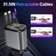 thumbnail image 2 of Cargador de coche retráctil con Starlight 4 en 1 para iPhone Galaxy, 2 of 6