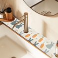 thumbnail image 2 of Yayeee Faucet Mat for Kitchen Sink 14.7" Diatomite Long Splash Guard Pad, Whimsical Rabbits, 2 of 7