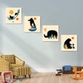 thumbnail image 2 of Woodland Animal Nursery canvas wall Art Prints Set of 4, Baby wall art, Kids Room Wall Decor. (Red), 2 of 6