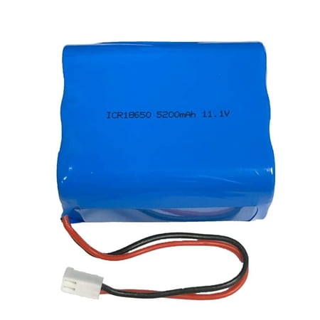 11.1V 5200mAh 6 Cell 5.2Ah 12v 57.72Wh Rechange Battery with 2 Pin MTA-100 Connectors for Pool vac Altec Lansing Speaker LED Light