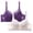Purple, variant on Bras Under $5! Cagogo 2 Pack Women's Sexy Lace Bras No Underwire Support Push Up Bras Soft Wireless Comfort Bralettes Full Coverage Lift Everyday Bra Brasier Sin Varillas Para Mujer