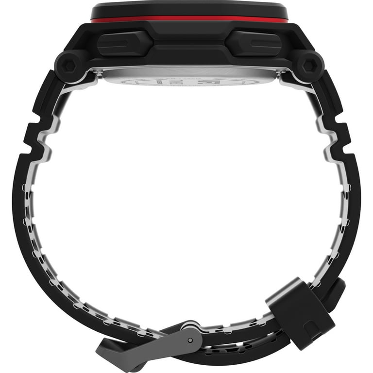 Timex UFC Men's Colossus 45mm Watch - Black Strap Black Dial Black