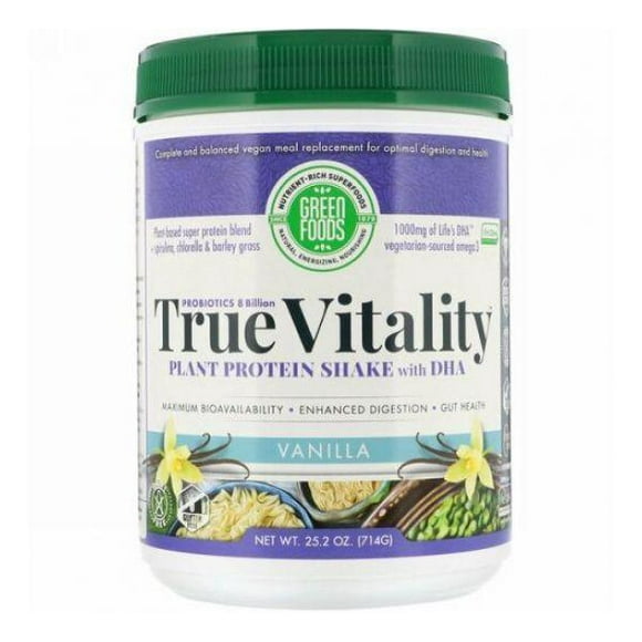 Green Foods – True Vitality Protein Shake Vanilla, 22.7 oz