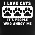 thumbnail image 3 of CafePress - I Love Cats People Annoy Me Pajamas - Women's Dark Pajamas, 3 of 4