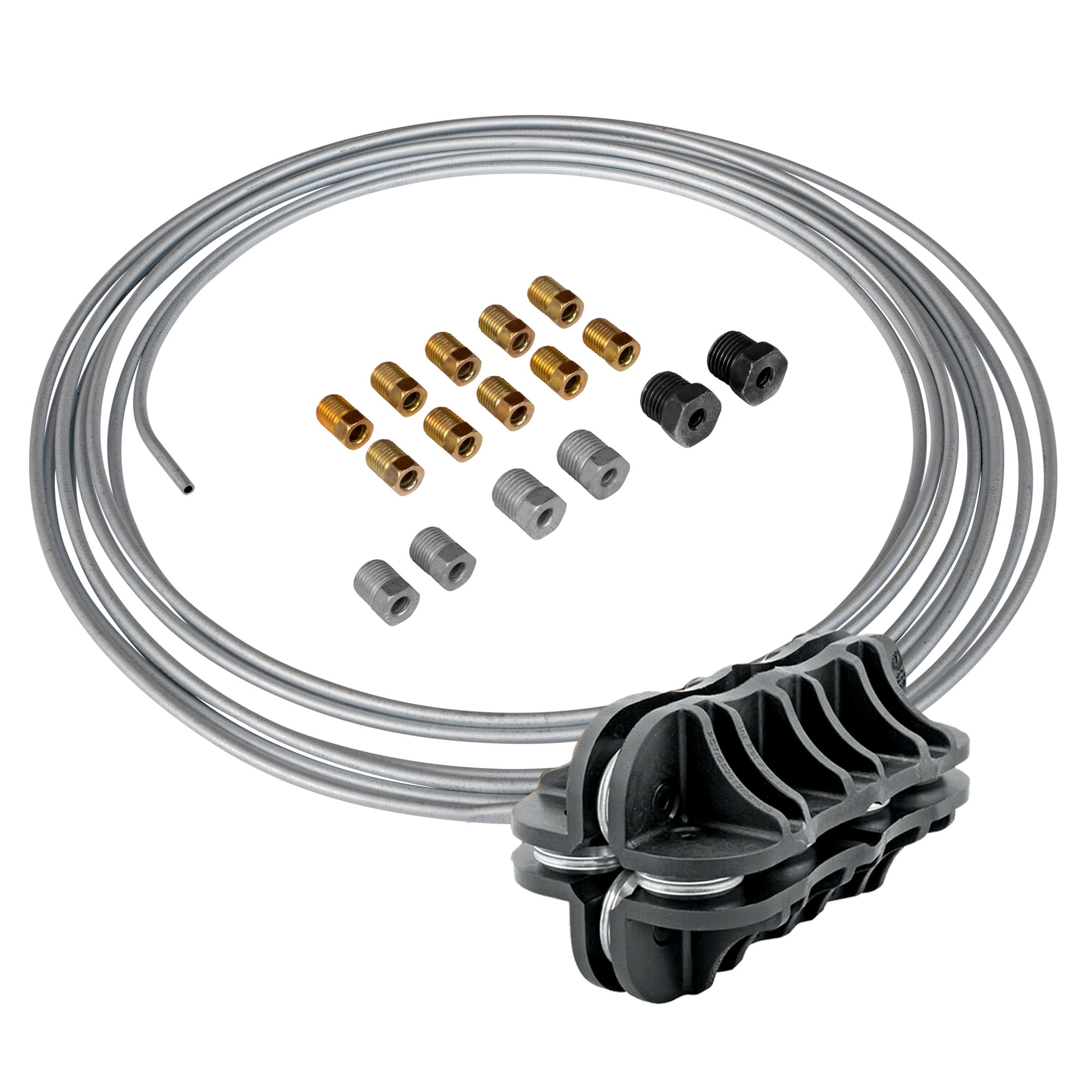 4LIFETIMELINES 3/16" Galvanized Steel 25 ft Brake Line Replacement Kit