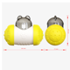 thumbnail image 2 of Vaso de juguete para perros y gatos, oso oscilante, comida faltante, alimentación con bolas, suministros para mascotas, color amarillo, 2 of 5