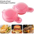 thumbnail image 5 of 2 Pack Microwave Egg Cooker 1 Minute Hamburger Omelette Kitchen Tool (Red and Clear), 5 of 5