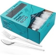 thumbnail image 2 of UYGDUY-Plastic Forks and Spoons Silverware Set 150PCS, Heavy Duty Utensils 75 Clear Forks 75 Clear Spoons Disposable Utensils, 2 of 2