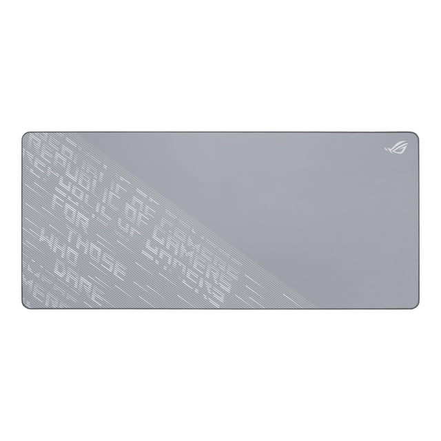 ASUS ROG Scabbard II Arctic Gray XXL Gaming Mouse Pad – 35.4” x 15.7” (Extended/XXL Size), Soft Cloth Surface, Water/Oil/Dust-Resis