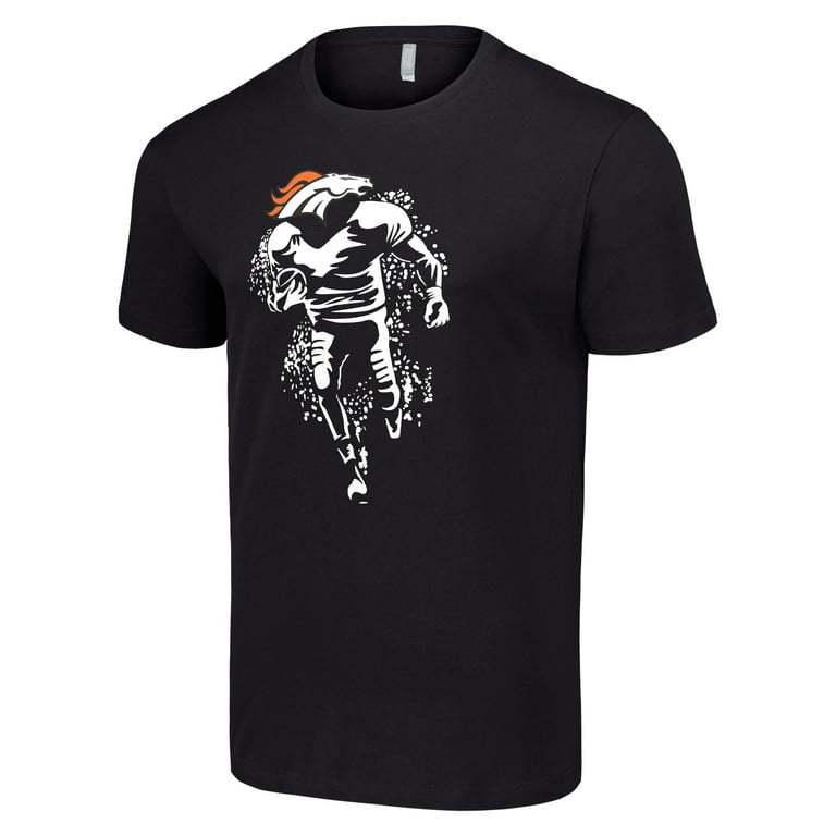 Men s Starter Black Denver Broncos Logo Graphic T Shirt Walmart