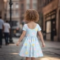 thumbnail image 5 of Grblisyd Girls Dresses Summer Short Sleeve Kids A Line Cute Cartoon Sundresses with Pockets for Casual 3-12 Y, 5 of 6