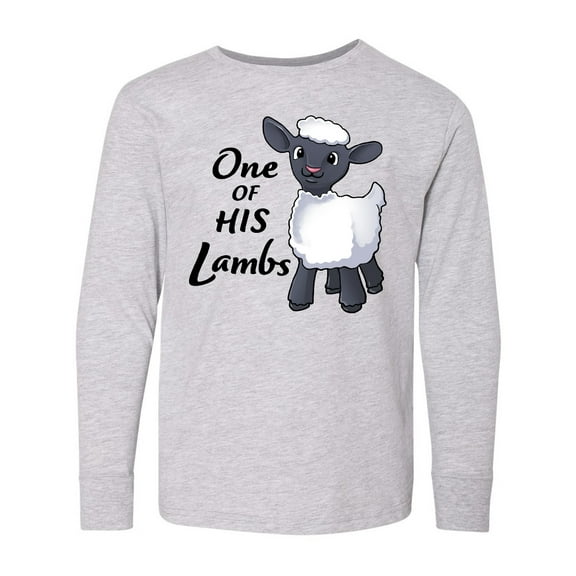 Inktastic One of His Lambs- Easter sheep Long Sleeve Youth T-Shirt