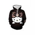 thumbnail image 3 of Hello Kitty 3D printed men's and women's couple casual hooded sweatshirts, 3 of 20