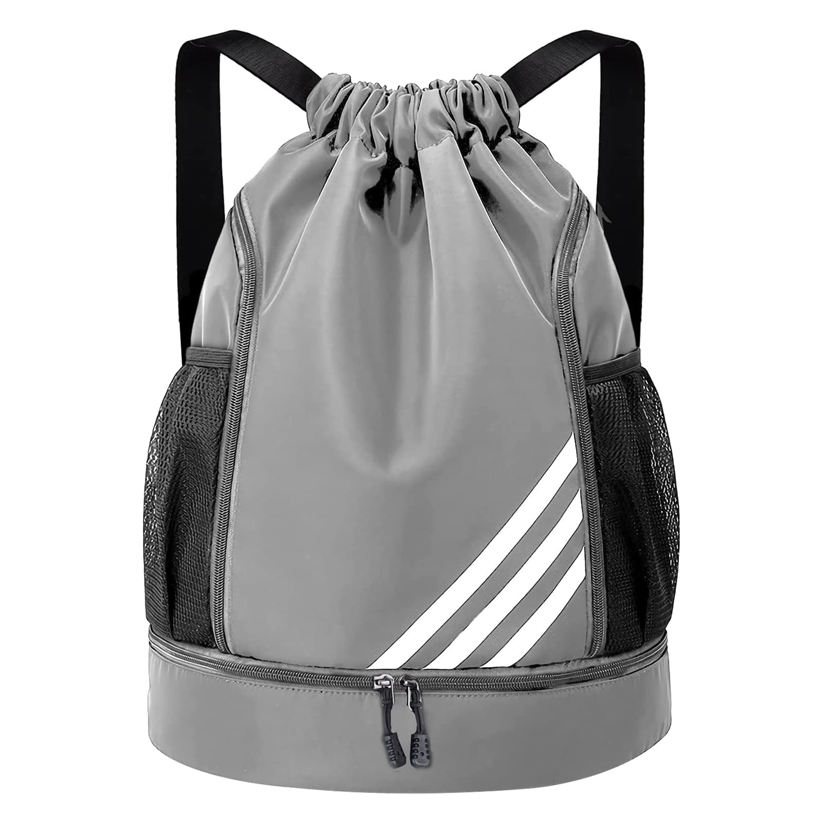 Qoosea Drawstring Backpack Waterproof String Gym Sports Bag Swim ...