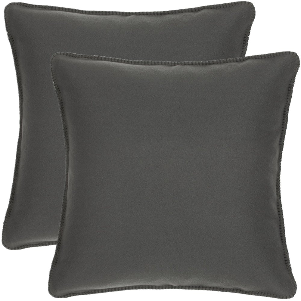 18"x18" inches Soft and Cozy Fleece Decorative Throw Pillow Covers With
