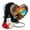 #4 Cross, variant on Yatskia Cross with Rainbow Waterfall Small Memorial Urns for Human Ashes Adult Mother and Father, Little Funeral Burial Urn for Ashes Adult Male, (Heart Pack of 1, 3 Inch)