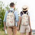 thumbnail image 6 of Balery Floral Vintage Canvas Backpack for Men and Women - Large Capacity, Durable Travel Laptop Bag for School, Work, Hiking, and Outdoor Activities, 6 of 7