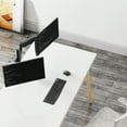 WALI Premium Dual LCD Monitor Desk Mount, Fully Adjustable Gas Spring