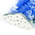 thumbnail image 3 of Unique Bargains Ceramic Base Aquarium Blue White Plastic Grass Ornament, 3 of 5