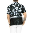 thumbnail image 5 of LA LEELA Men's Hawaiian Shirts Short Sleeve Button Down Shirt Mens Vacation Shirts Summer Beach Casual Tropical Shirts for Men Funny XL Starlight, Black, 5 of 6