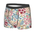 thumbnail image 2 of Balery Trendy Floral Design Men's Boxer Briefs, Soft and Breathable Cotton Underwear with nylon Waistband-X-Large, 2 of 9