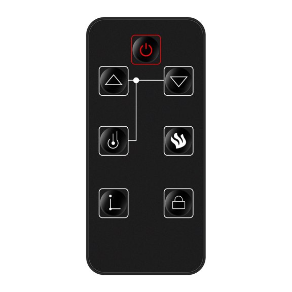 Allimity Replaced Remote Control Compatible with FEBO Flame Electric Fireplace F15-I-005-009 F15-I-005-031B F18-I-008-018C ZHS-30-A ZHS-30-B ZHS-32-D 13IN-30-054 14IN-28-078 15IN-23-100384-15A-20-13E