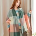 thumbnail image 3 of Nueva bufanda gruesa y cálida de lujo para invierno, chal y chales de cachemira para mujer, pañuelo de pashmina, bufanda larga para mujer, bufanda con teselas 2022, 3 of 5