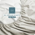 thumbnail image 4 of Bare Home Ultra-Soft Sheet Set - Premium 1800 Collection - Deep Pockets - 4-Pieces - King, Grid - Stone/White, 4 of 8